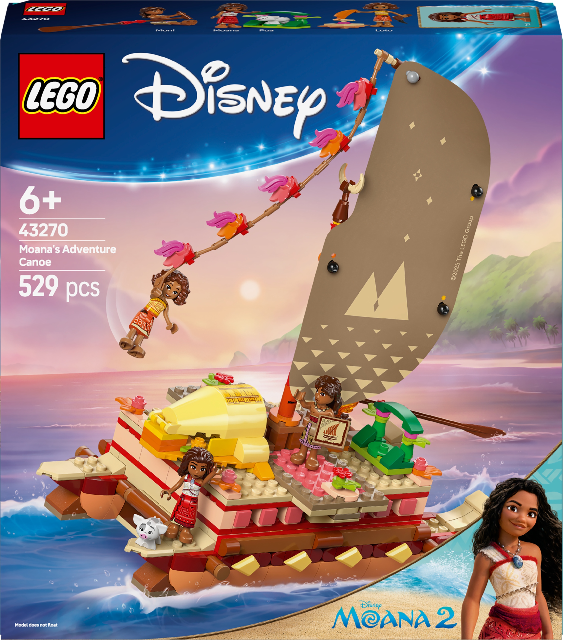 LEGO Disney 43270 Vaianino dobrodružstvo na kajaku